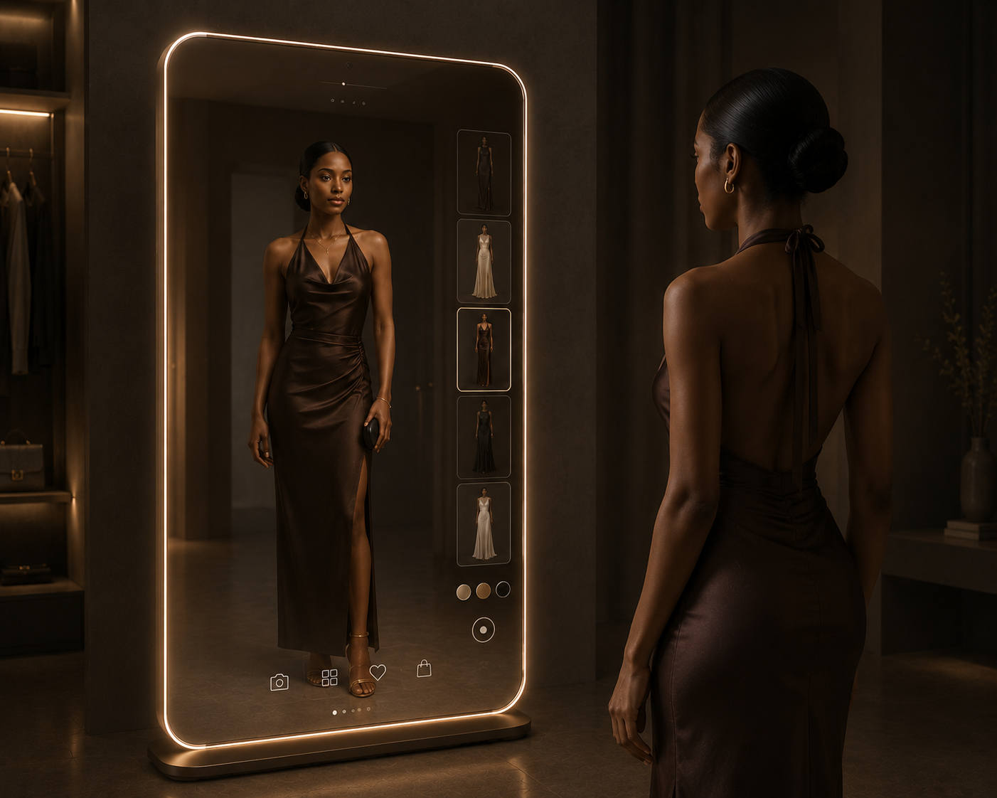 Eunoia mirror concept, detail angle